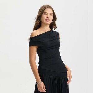 Asymmetrical Ruched Top SZ MED